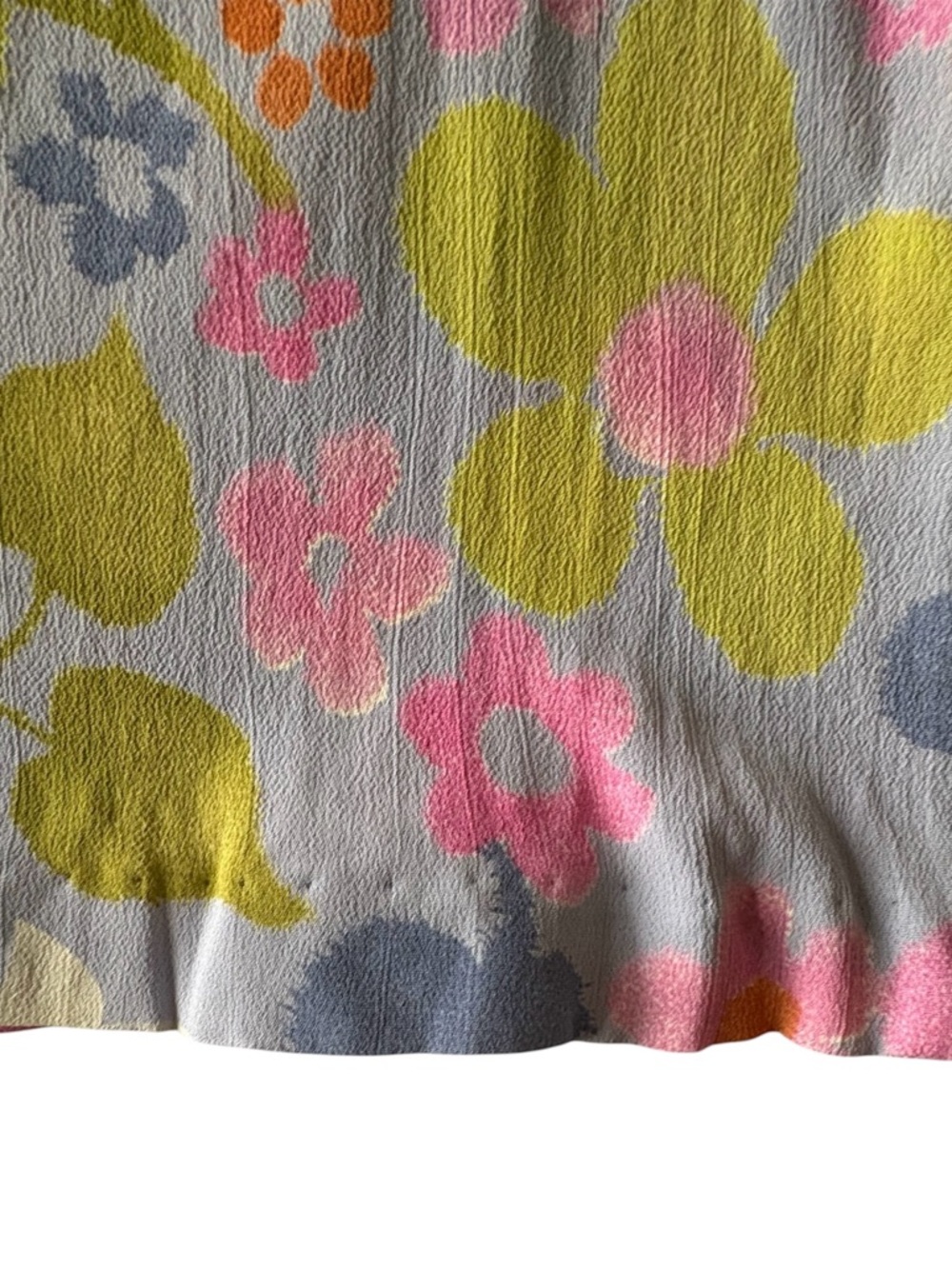 Vintage 90s Express Made in USA Size 9/10 Bloomcore Flower Power Mini Skirt, Mod - Picture 4 of 11